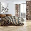 Obraz na płótnie 80x100 cm - Jeleń w kwiatach (wysyłka 24h)