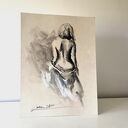 Szkic z Bielą - 30x42cm