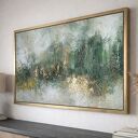 Obraz ręcznie malowany Abstrakcja XXL Struktura 3D Złocenia 70x100 cm