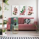 Obraz drukowany na płótnie MALWY TRYPTYK - duży format 3 części każda 50x70cm