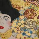 Obraz olejny Adele Bloch Gustav Klimt - 30 x 40 cm, boki zamalowane