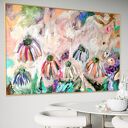 Obraz abstrakcja 90x140 cm - ręcznie malowany na płótnie do salonu