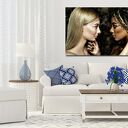 Obraz Kobieta 38 120x70 cm na płótnie Canvas - spojrzenie miłość