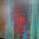 Abstrakcyjny obraz akrylowy "Wspominając Gerharda 10" 100x80 cm - czarne boki