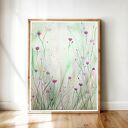 Oryginalna akwarela 23x31cm. Subtelna łąka