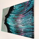 Queen of the Night 60x90 - ręcznie malowany obraz abstrakcyjny do salonu