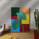 Obraz Alokazja i Monstera 30x40 cm - akrylowy na płótnie