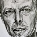 David Bowie - Ikony A3: ręcznie rysowany portret ołówkiem 