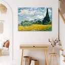 Pejzaż na płótnie 100x70 cm w stylu Van Gogha - gotowy do zawieszenia