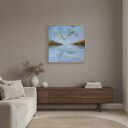 BIAŁE ŁODZIE-obraz akrylowy formatu 60/60 cm