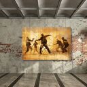 Obraz na płótnie Tancerze breakdance 120x80 - street art, gotowy do powieszenia