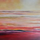 Subtelnie - ręcznie malowany obraz akrylowy 100x70 cm na płótnie (bez ramy)