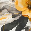 Obraz na płótnie - ABSTRAKCJA KWIAT STYLOWY ELEGANCKI - 120x80 cm (120901)