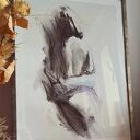 Obraz kobiecy „W starym złocie” 60x46 cm - gotowy do zawieszenia