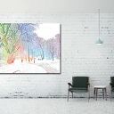 obraz ALEJKA 2 - 120x70cm na płótnie drzewa park kolorowy