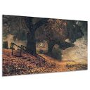 Obraz do salonu jesienny PARK 1 las drzewa schody pejzaż 120x80 AleObrazy