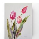 TULIPANY - akwarela formatu 32/24 cm