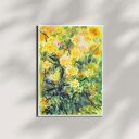 Żółte kwiatki - oryginalna akwarela A3 (42x29,7 cm)
