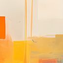 Obraz abstrakcyjny na płótnie 120x80 cm - nowoczesne miasto w czerwieni