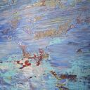 Wspominając Gerharda 23 - obraz abstrakcyjny akryl 100 x 80 cm