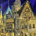 Obraz akrylowy na płótnie, Wrocław Rynek, 30x40x1cm
