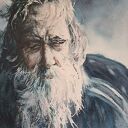 Starzec - oryginalna akwarela, portret mężczyzny 42 x 29,7 cm