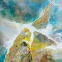 Mgławica Oriona 3 - ręcznie malowany obraz kosmos 50x50 cm
