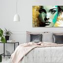 Obraz na płótnie z portretem kobiety 120x80 cm