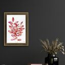 Listki róż/pomarańcz A4 - akwarela