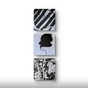 Kompozycja Black&white - obraz abstrakcyjny minimalizm 50x50 cm