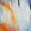 Abstrakcyjny obraz akrylowy na płótnie 100x70 cm