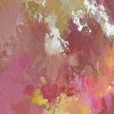 Żółty obraz abstrakcyjny, kolorowa abstrakcja 70x90 Sunset Melody - czerwony obraz do salonu