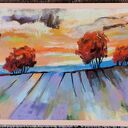 Pejzaż w pastelach suchych 18x24 cm - Paulina Lebida