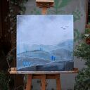 Pejzaż Górski II, akryl na płótnie