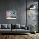 Żurawie 27 ptaki obraz do salonu malowany na płótnie