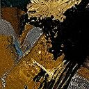 Obraz KOBIETA 43 - turkus, złote liście i styl glamour 120x80 cm