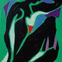 Obraz olejny do salonu Kolorowy Taniec - fowizm (Matisse style)