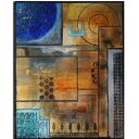 Ostatni ogród - abstrakcyjny obraz akrylowy 100x80 cm