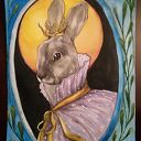 Baśniowa króliczyca. Ilustracja akwarelowa