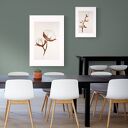 Obraz - plakat 40x60 cm Bawełna II - beżowa dekoracja ścienna