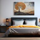 Obraz do salonu - DRZEWO ŻYCIA MOZAIKA ARTYSTYCZNA - 70x50 cm (105001)