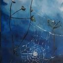 Obraz akrylowy PEJĘCZYNA 30x60 cm - ręcznie malowany, sygnowany