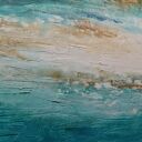 Blue Lagoon 12 - nowoczesny obraz abstrakcyjny 150x100