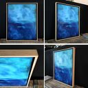 obraz olejny - Błękit paryski XV (oprawiony w ramę)