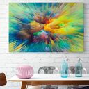 Nowoczesny obraz na płótnie - Kolory abstrakcja sztuka - 120x80 cm (83201)