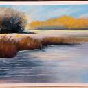 Pejzaż - obraz z suchych pasteli 18 x 24 cm