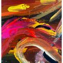Grzech (The Sin) 50x70 - ręcznie malowany obraz abstrakcyjny na płótnie