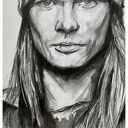 Axl Rose - seria Ikony A3 - rysunek ołówkiem dla fana muzyki