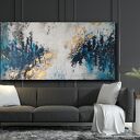 Abstrakcja XXL „Otchłań” - ręcznie malowany obraz strukturalny 100x140