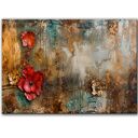 Obraz na płótnie - 100x70 cm - Kwiaty shabby chic (1 0732)
